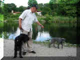mit Herrchen und Olli an der Havel