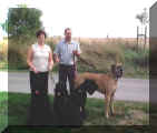 Loni & Stefan mit den vier Wuffis